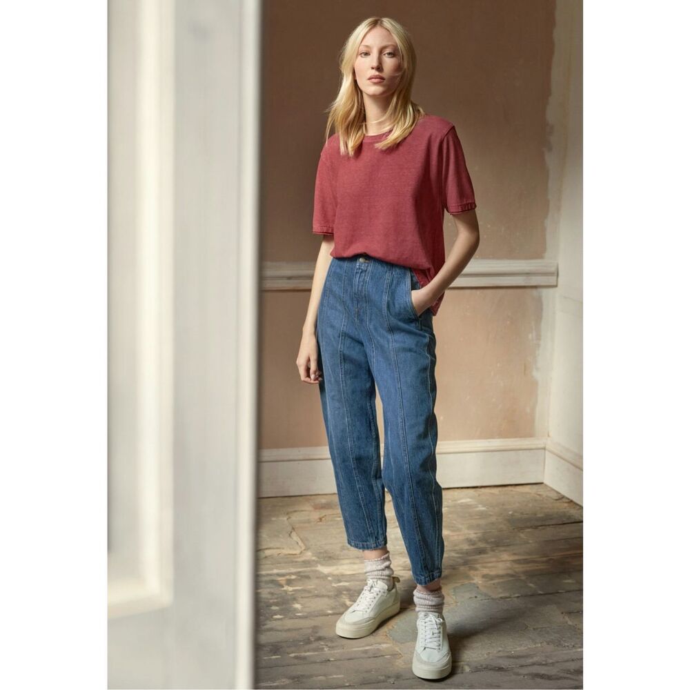 Wrap London Seam Detail Jeans‎ in Mid Vintage Wash Size 6